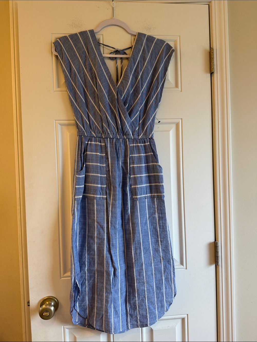 NWOT Universal Thread Blue and White Striped Dress